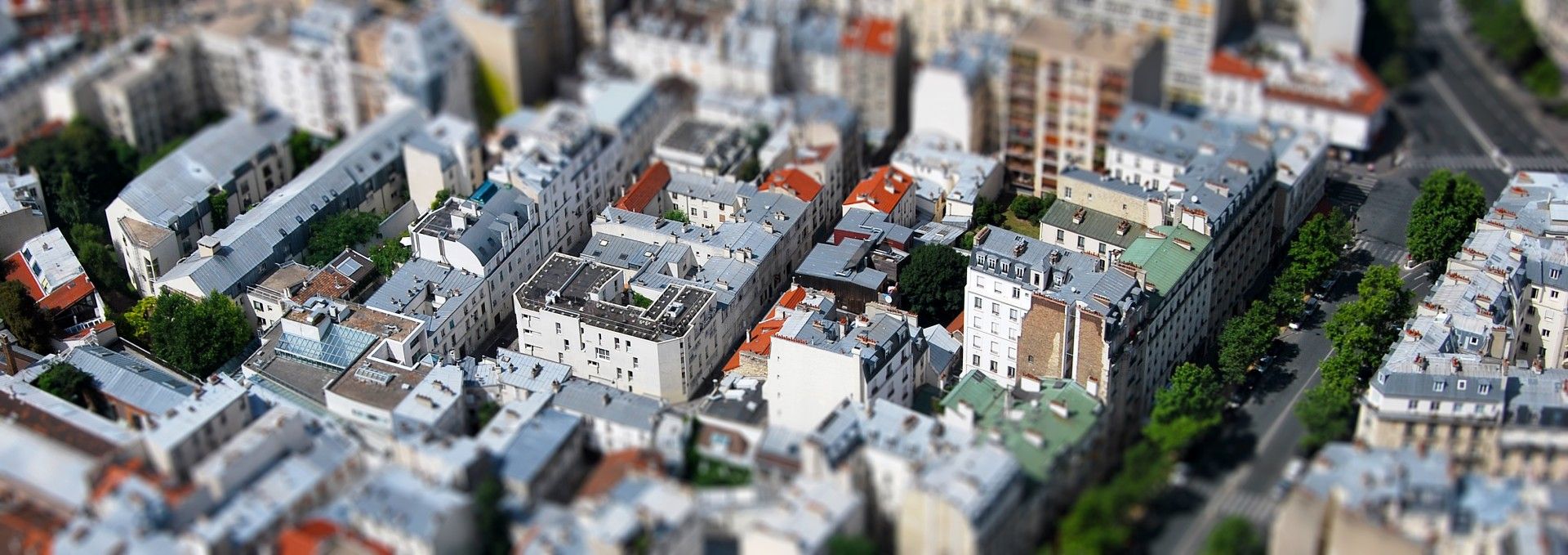 Stadt aus Modellbauhäusern